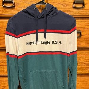 Striped American Eagle Sweatshirt